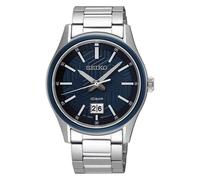 Seiko Quartz Watch For Men Steel/Blue 10 Bar SUR559P1