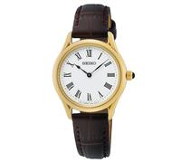 Seiko Quartz Watch For Women With Sapphire Glass Brown/Gold Colored SWR072P1