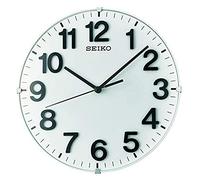 Seiko QXA656W Wall Clock Plastic Sweeping Seconds White, White, S, Modern