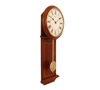 Seiko QXC213B Wall Clock Pendulum Brown Wood, Brown, Modern