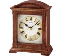 Seiko Oak Wooden Quartz Mantle Clock, Silent Sweep Seconds QXG123B