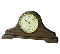Seiko Wooden Oak Finish Napoleon Battery Chime Mantel Clock QXJ031B