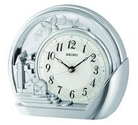 Seiko Clocks Silver Mantel Clock QXN232S
