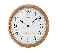 Seiko Radio Wall Clock Brown Wood (Alder) QXR208Z