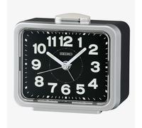 Seiko Retro Black Silver Bell Alarm Clock QHK062S
