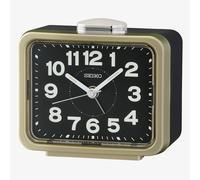 Seiko Retro Gold Black Bell Alarm Clock QHK062G