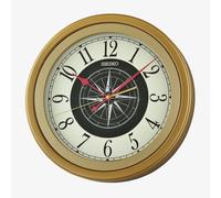 Seiko Retro Gold Compass Wall Clock QXA844G