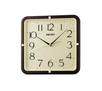 Seiko Retro Silent Square Cream 28cm Wall Clock QXA833D