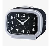 Seiko Retro Silver Black Bell Alarm Clock QHK060A