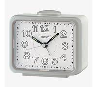 Seiko Retro White Dial Grey Alarm Clock QHK061N