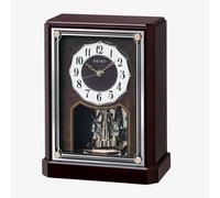 Seiko Rotating Pendulum Wooden Mantel Clock QXN233B