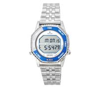 Seiko Mens Digital Watch with Blue and Silver Dial Silver Bracelet SMGG21P1