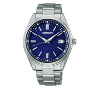 Seiko Selection The Standard Men's Solar Radio Watch, Silver/Blue, 1個, Bracelet Type