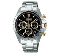 Seiko Spirit Chronograph SBTR015 Quartz Black Dial 40mm New Full Set Mens Watch