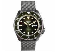 Seiko Sports Green Men's Silver Watch SRPD75K1