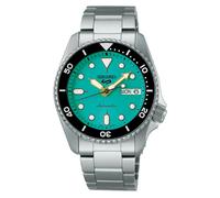 Seiko SRPK33K1 5 Sports SKX âMidiâ 38mm Teal | Stainless Watch
