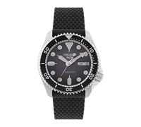 Seiko SRPD73K2 Men's Automatic Analog Silicone Strap Watch, Black, 43 mm, Strap