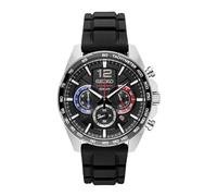 Seiko SSB347P1 Chronograph Black Silicone Strap Watch - W25401
