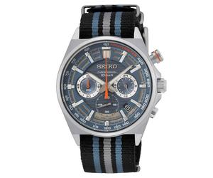 Seiko SSB409P1 Stainless Steel Nato Striped Nylon Strap Watch - W24133