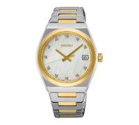 Seiko Essential Time Mother-of-Pearl Dial Stainless Steel Bracelet Watch
