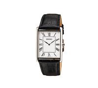 Seiko Men's Quartz Watch With Leather Strap Black SWR049P1