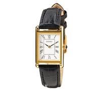 Seiko SWR054P1 Women's Quartz Watch Stainless Steel with Leather Strap, Gold, Strap.