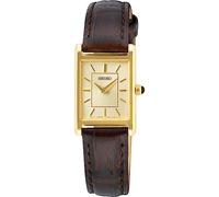 Seiko SWR066P1 Women's Analogue Quartz Watch with Leather Strap