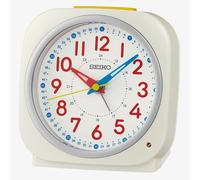 Seiko Time Teacher White Alarm Clock QHE200W