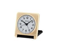 Seiko Travel Alarm Clock Plastic Analogue - Gold (QHT015G)