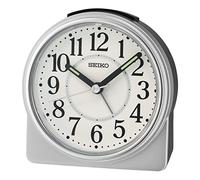Seiko UK Limited - EU Alarm Clock, Silver & Black, Rund