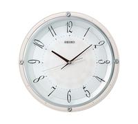 Seiko Wall Clock, Analogue, White Dial, Plastic, Quartz Movement, 365mm Width, Battery Powered
