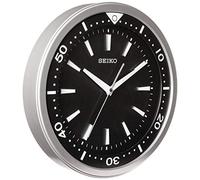 SEIKO Wall-Clock, Black/Silver, Height 13.78" X Length 13.78" X Width 2.13"