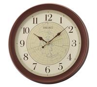 Seiko Wall Clock, Brown, 36.8 x 36.8 x 4.3