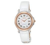 Seiko Womens Analogue Quartz Watch with Leather Strap 8431242381565