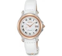 Seiko Women's SXDE42P2 28mm Quartz Watch in White Seiko White One Size