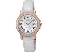 Seiko Women's SXDF08P1 28mm Quartz Watch in White Seiko White One Size