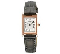 Seiko Women's Watch Rectangular Dark Gray/Rose Gold SWR096P1