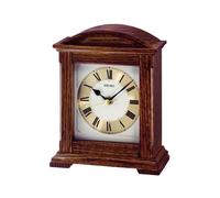 Seiko Oak Wooden Quartz Mantle Clock, Silent Sweep Seconds QXG123B