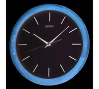 Seiko Wooden Round Battery Wall Clock Silent Sweep QXA781A