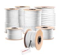 Seilwerk STANKE 50 m 8 mm Polypropylene Hollow Braided General Purpose Rope PP Line Mooring Anchor And Rigging Line Heavy Duty Twine White