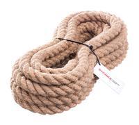Seilwerk STANKE Natural Jute Rope Arts Crafts Materials Durable String for Various Applications 15 m (50 ft.) 40 mm