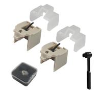 Seimneire 2 Pack Diamond Stylus Needle, Upgraded Replacement ATN3600L Stylus & Carbon Fiber Turntable Needle, Compatibility Brush for Audio-Technica AT-LP60 Series/Turntable Players, Includes Brush