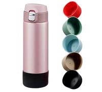 Seimneire 5Pcs Silicagel Boot Multiple Colors Water Bottle Protector, 3.04 Inch/77.11mm Anti-Slip Base Cover for Owala/Stanley/Hydroflask