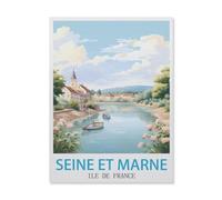 Seine-et-Marne Île-de-France,Puzzle 1000 Pieces Of Paper Puzzles Suitable For Adults Children Families Stress Relief Puzzle Games(50x70cm)-GM73