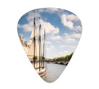 Seine Sailing Guitar Plectrum Set Of 12, Including 3 Thicknesses Of Plectrums For Acoustic Guitars, &Ukuleles And More.