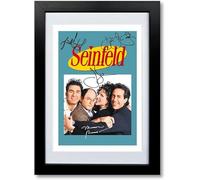 Seinfeld Cast Signed Autograph A4 Poster Photo Print TV Show Series Season Framed DVD Boxset Memorabilia Gift (POSTER ONLY)