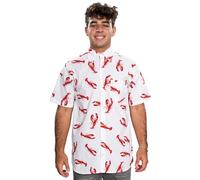 Seinfeld Cosmo Kramer Lobster Button-Up White Shirt [Apparel]