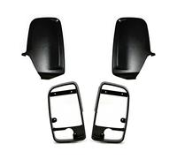 Seintech Door Wing Mirror Black Casing Covers and Inner Bezels Pair - Right Driver Side O/S Left Passenger Side N/S - Off-Side Near-Side Compatible fit For Mercedes Sprinter (Indicator Flasher Lens)