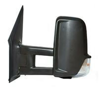 Seintech Full Door Complete Wing Mirror Electric Black Long Arm - Left Passenger Side N/S - Near-Side Compatible fit For Mercedes Sprinter 2006-2017 (Indicator Flasher Lens)