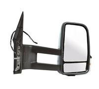 Seintech Full Door Complete Wing Mirror Manual Black Long Arm - Right Driver Side O/S - Off-Side Compatible fit For Mercedes Sprinter 2006-2017 (Indicator Flasher Lens)